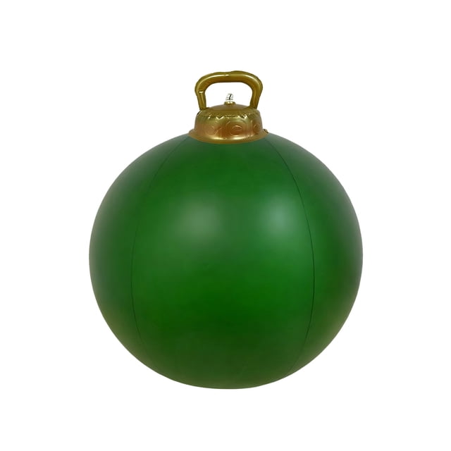 Outdoor Christmas Inflatable Decoration Ball 60 cm PVC Holiday Yard Decor for Tree or Courtyard Display