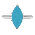 thumbnail image 3 of 2.5 ct Marquise Cut Simulated Turquoise Solitaire 14K White Gold Womens Engagement Ring, 3 of 5