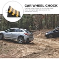 thumbnail image 3 of CIMAXIC Rubber Wheel Chock Black with Triangular Design for Car Vehicle Safety and Secure Tire Stop, 3 of 6