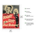 thumbnail image 2 of Dead Reckoning - Starring Humprey Bogart Lizabeth Scott - Vintage Film Noir Movie Poster c.1947 - Master Art Print 10in x 14in, 2 of 4