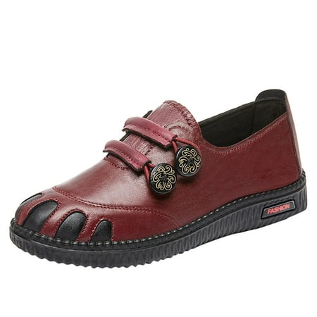 

Youmylove Women Casual Shoes Fashion Autumn Flat Soft Sole Comfortable Slip On Flowers Simple Style Zapato