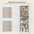thumbnail image 2 of Homieasy 80" Kitchen Pantry Cabinet, Extra Tall Arch Storage Cabinet, White, 2 of 9