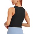 thumbnail image 2 of Sujetadores deportivos para mujer, camisetas sin mangas acolchadas extraíbles para Yoga, camisetas sin mangas para entrenamiento físico, camisetas cortas para correr Kuyhfg Bienvenido a Kuyhfg, 2 of 5
