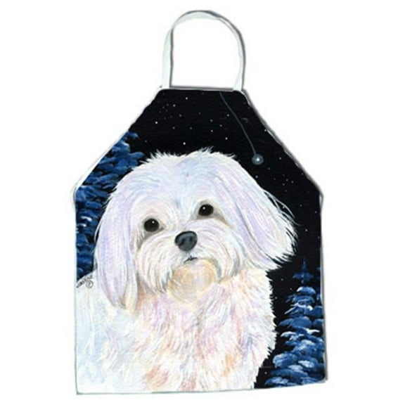 Starry Night Maltese Apron - 27 x 31 in.