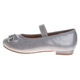 thumbnail image 3 of Badgley Mischka Dress Shoes for Girls Elegant Glitter Finish Classic formal (Little Kids Big Kids), Silver, Size: 2, 3 of 9