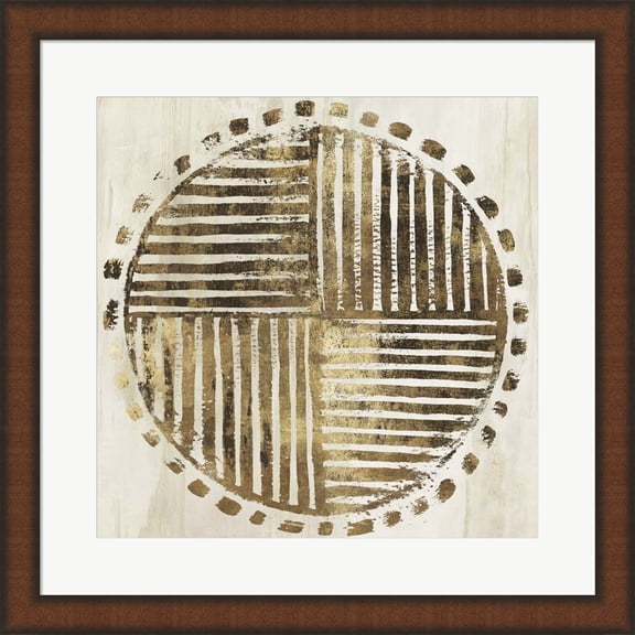 Great Art Now African Lines I by Eva Watts Framed Wall Art 20"W x 20"H