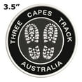 thumbnail image 2 of Go Trekking! At Three Capes Track, Australia 3.5 Inch Iron Or Sew On Embroidered Fabric Badge Patch Hiking Trails Iconic Series, 2 of 2
