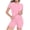 Pink, variant on JYnXIANTI 2 Piece Sets for Women Slim Fit Basic T-Shirts and Biker Shorts Sets Soft Comfy Workout Gym Clothes Sweatsuit Sets