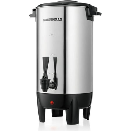 Gastrorag Premium 30 Cup Coffee Urn аnd Hot Beverage Dispenser – Stainless Steel Percolate Coffee Maker for Large Crowds – Quick Brewing – Automatic Keep Warm – Home/Commercial Use, DK30