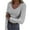 Grey 2, variant on Summer T Shirts for Women Womens Long Sleeve V Neck Ribbed Knit Casual Tops Tee Slim Basic Shirt Womens Essentials Fashion Clothing