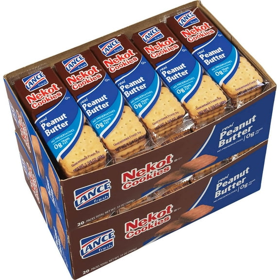 Lance Nekot Cookies, Peanut Butter, 1.75 oz, 40 ct