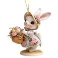 thumbnail image 2 of AZXY Easter Bunny Ornament, 3.14" Acrylic Window Hanging Decor, Bunny with Floral Hat & Easter Egg Basket for Easter Tree & Home Spring Party Supplies Indoor Outdoor, 2 of 6