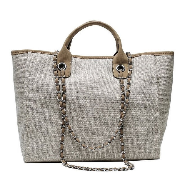LHSHID New European and American Bucket Bag Womens Large Capacity Shoulder Bags Chain Casual Tote Bag Handbag Shopping bag bolsos