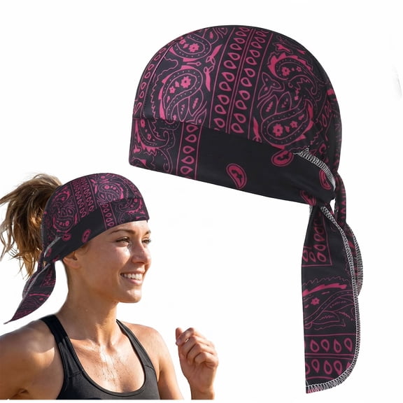 Cooling Head Scarf for Men Women, Paisley Breathable Elastic Headscarf Cap Bandana for Cycling Running Hiking Outdoor Sports, Lightweight Sweatproof Cooling Head Wrap(1)