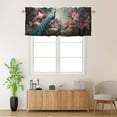 thumbnail image 2 of Peacock Curtain Valances Elegant Animal Flower Classic Retro Asian Art Window Treatment for Living Room Bedroom Bathroom 54 by 18 in, 1 Panel, 2 of 6