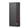 thumbnail image 1 of Case For Samsung Galaxy A52S 5G Leather Folio Flip Case With Card Holder Kickstand Full Protection Magnetic Carbon Fiber Card Insertion, 1 of 5
