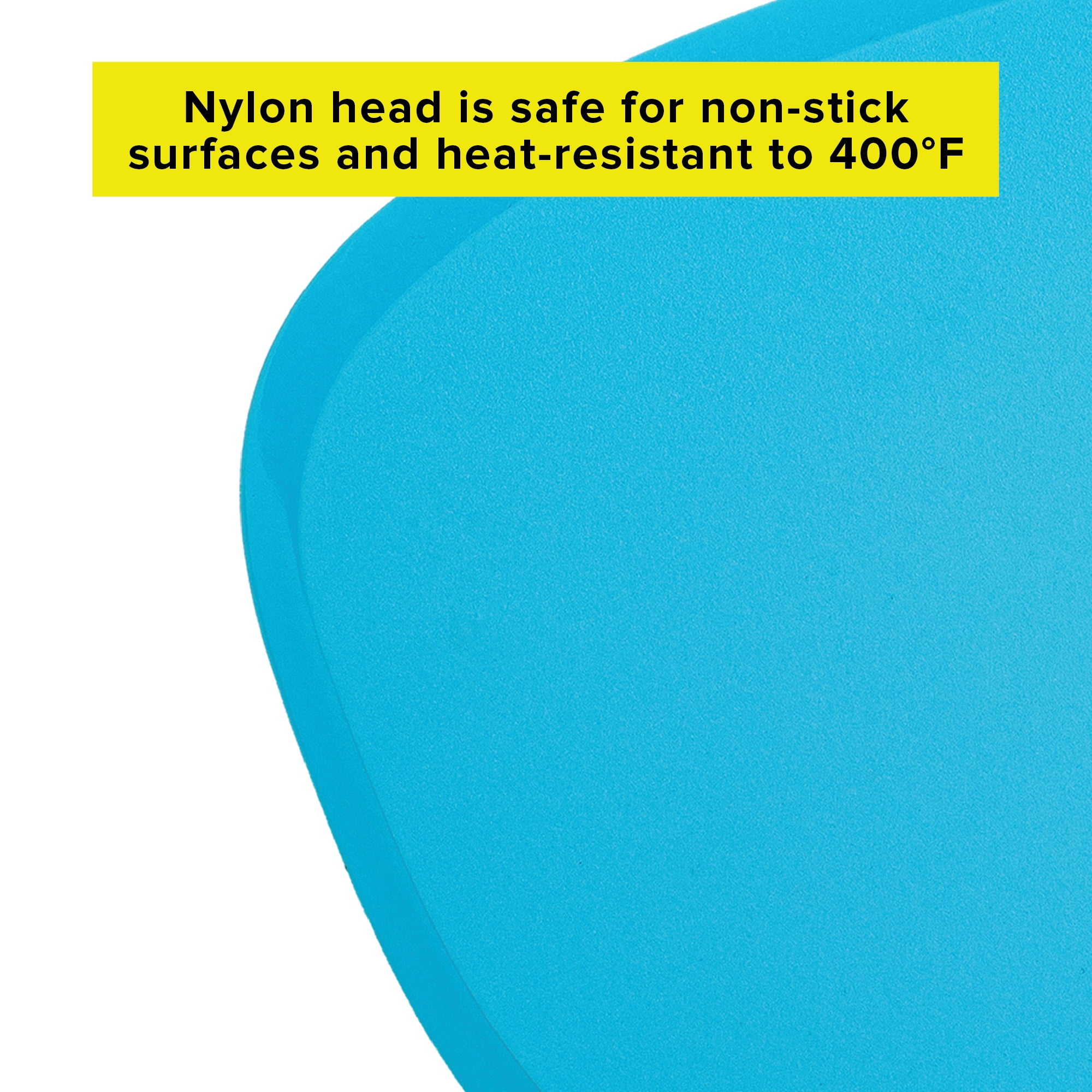 Sunbeam Slotted Wide Nylon Spatula 13.25x5.5 Heat Resistant to 400° Black  NWT