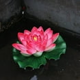 thumbnail image 1 of 18CM Artificial Floating Lotus Shape Water Surface Decorartion for Pool Pond, 1 of 6