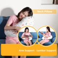thumbnail image 3 of Linda almohada de cuerpo para niños, niñas, niños pequeños, almohada de abrazo para dormir, almohada de guardería para bebé, almohada de algodón lavable, 3 of 5