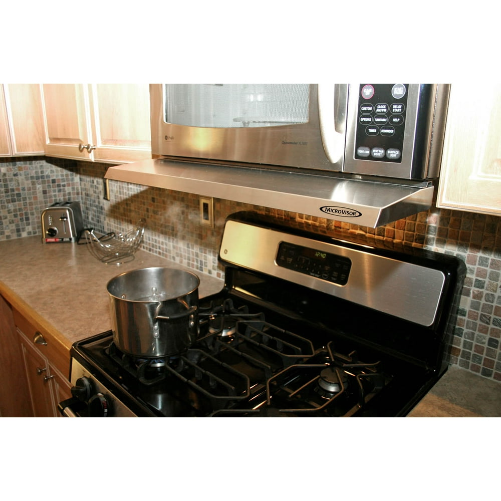 MICROVISOR Removable Mini Hood Extension for your Microwave Over The