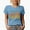 Baby Blue, variant on Front Office Crew, Groovy Retro Wavy Text Merch Gift, Baby Blue T-Shirt, Small