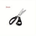 thumbnail image 1 of HLONK 1pc 3/5/7mm Scalloped Edge Pinking Shears  Fabric Dressmaking Scissors  RTY, 1 of 6