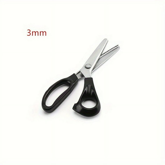 HLONK 1pc 3/5/7mm Scalloped Edge Pinking Shears Fabric Dressmaking Scissors RTY