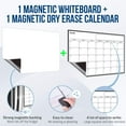 thumbnail image 3 of Magnetic Dry Erase Fridge Calendar and Whiteboard Bundle for Fridge: 2 Boards - 17"x12" - 6 Fine Tip Markers and Large Eraser with Magnets - Monthly Magnetic Whiteboard for Fridge - Fridge Whiteboard, 3 of 6