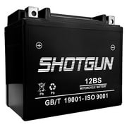 Shotgun 12 V 10 Ah 12BS Power Sports Battery for Motorcycle, ATV, Scooter