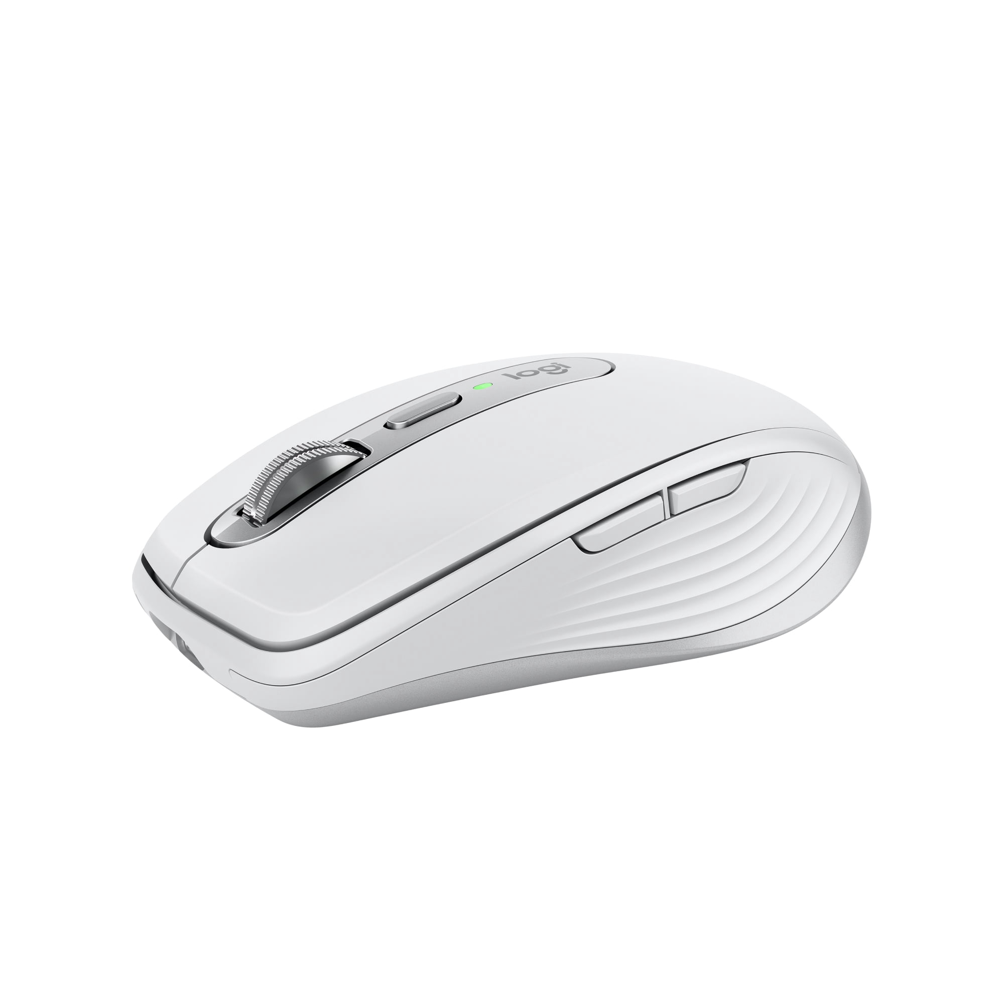 Logitech MX Anywhere 3S Compact Wireless Mouse, Fast Scrolling, 8K DPI Any-Surface Tracking, Quiet Clicks, Programmable Buttons, USB C, Bluetooth, Pale Gray