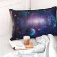 thumbnail image 4 of Honeii Planets Stars And Galaxies1 Print Pillow Cases,Plush Throw Pillow Covers,Decorative Pillowcase for Sofa, Couch, Living Room-16"x24", 4 of 6