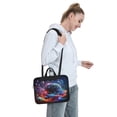 thumbnail image 6 of Lsque Outer Space Floating Numbers And Letters Pattern Laptop Bag – Portable & Slim Single-Shoulder Computer Case with Adjustable Strap, Protective, Lightweight for 13”/14”/15.6” Laptops, 6 of 8
