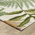 thumbnail image 5 of Oriental Weavers Naples Indoor/Outdoor Rug - 1091X - 6'7" x 9'4" - in Green/ Ivory - Tropical Style, Water, Stain and Fade Resistant, Hose Clean, Patio, Outdoor Living Area Rug, 5 of 5