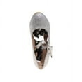 thumbnail image 5 of Badgley Mischka Little Kids Girls Block Medium Heel Dress Shoes - Silver Glitter , 4, 5 of 7