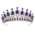 thumbnail image 1 of Miangastore Wedding Tiara Bridal Accessory Alloy Rhinestone 1Set 5.7x2.6in, 1 of 9