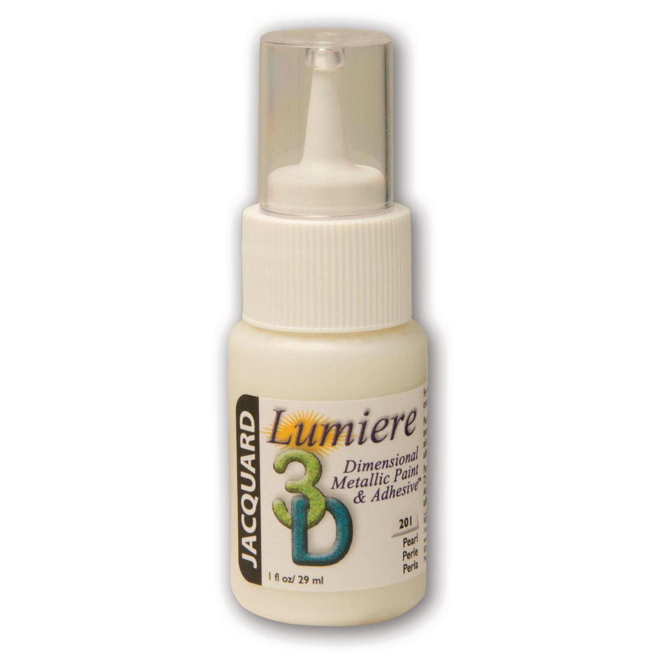 Jacquard Lumiere 3D Adhesive & Dimensional Paint, 1 oz., Pearl