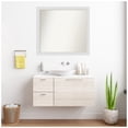 thumbnail image 4 of Amanti Art Custom Framed Wall and Bathroom Mirror (33 x 36 in.), Flair Soft White Frame, 4 of 7