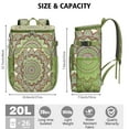 thumbnail image 3 of Abstract Spiritual Zen Mandala Insulated Cooler Backpack - 20L Durable Lunch Bag for Workers & Students, 3 of 6