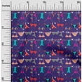 thumbnail image 2 of oneOone Rayon Purple Fabric Beach Wear Craft Projects Decor Fabric Printed By The Yard 56 Inch Wide, 2 of 4