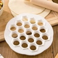 thumbnail image 3 of 19 Holes Dumpling Mold Plastic Dough Press Ravioli Making Mold Cooking Tool, 3 of 5