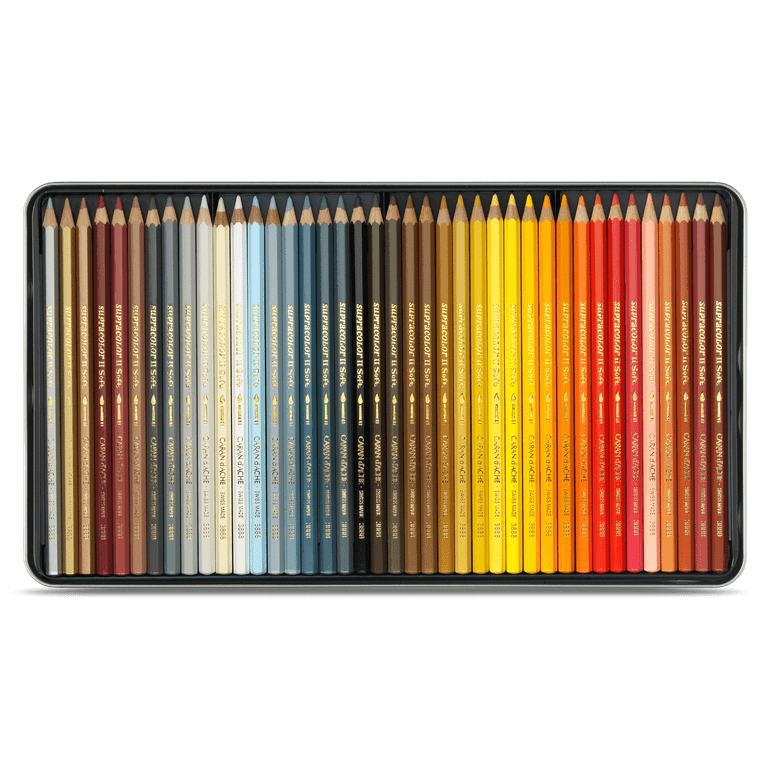 Nassau Fine Art Professional Set de 80 Crayons de couleur – Ensemble de  dessin Crayons