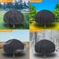 thumbnail image 3 of Housse de Protection pour Foyer Rond, Cordon de Serrage Imperméable, Coupe-Vent, Résistante aux UV, Tissu Oxford 80x65 cm pour Four, Table de Salle à Manger et Chaises et Jardin, 3 of 4