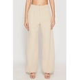 thumbnail image 3 of Womens Airy Crepe Knit Wide Leg Dress Pants, 3 of 5