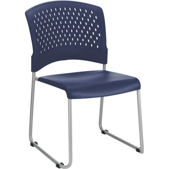 Global Industries 250606BLA Plastic Stacking Chair - Blue