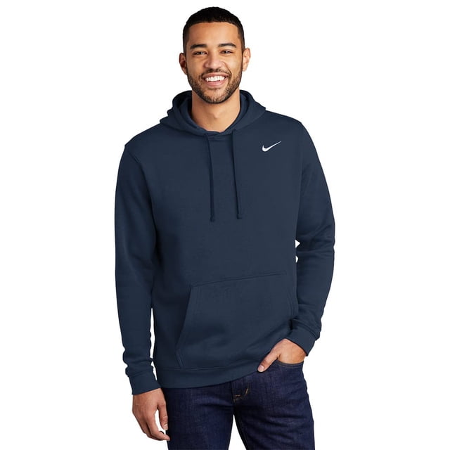 Sudadera con capucha Nike Club Fleece para hombre, color azul marino