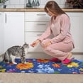 thumbnail image 3 of Pioneer Flower Floral Print Pattern Kitchen Rugs Sets Of 2,Anti Fatigue Kitchen Mat Rugs Non Slip Washable,Decorative Kitchen Floor Mats for Kitchen,Sink,Laundry,17"x30"+17"x47", 3 of 7