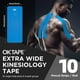 thumbnail image 2 of Cinta de kinesiología OK TAPE, 10 cm de ancho x 25 cm, 10 unidades, azul, 2 of 6
