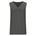 thumbnail image 4 of Timegard Womens Tank Tops V Neck Solid Color Fitting Comfy Sleeveless Top Summer Casual Basic Tee Shirts, 4 of 7