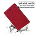 thumbnail image 4 of Case for iPad mini 6th Gen 8.3 inch, 3D Embossed Multi Viewing Angle Stand PU Leather Premium Luxury Slim Cover Folio Case Cover with Stylus Holder for iPad Mini 6 2021 (6th Generation),Red, 4 of 6