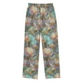 thumbnail image 2 of FORMRS Kids Pajama Pants with Pockets Size 11-12Y Boys Lounge Sleep Bottoms, Colorful Water Lilies Pattern, 2 of 8